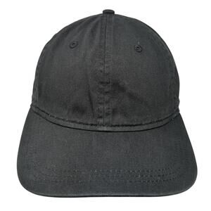 Universal Thread Slideback Baseball Cap Black One Size Adjustable 6 Panel Blank
